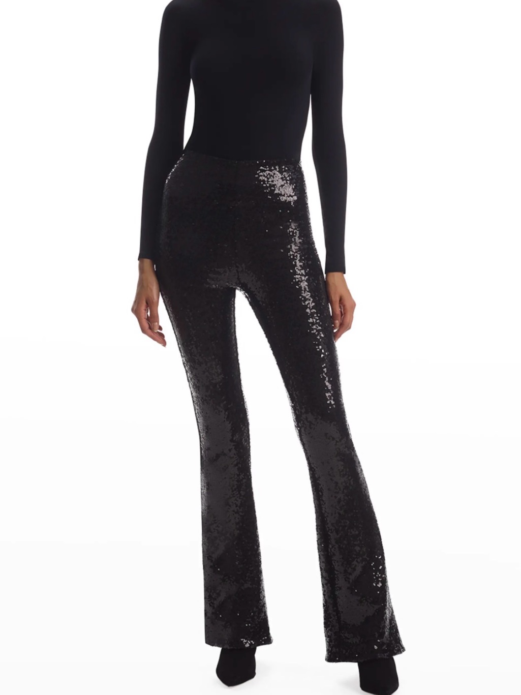Commando Black Sequin Flare Pants